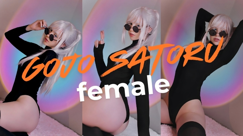 Ảnh Cosplay Gojo Satoru (Nữ) Sexy, Nude Uncensored, Underwear Bó Ngực